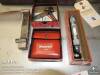 Lot of Starrett level, center finder, center head, and sine block