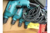 LOT: (5) Makita 3/8 in. Electric Drills in (1) Box (Location B)