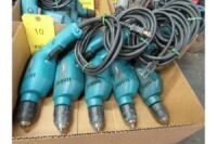 LOT: (5) Makita 3/8 in. Electric Drills in (1) Box (Location B)