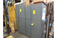 LOT: (2) 2-Door Steel Cabinets, with Assorted Small Truck Parts, etc. (Location E)