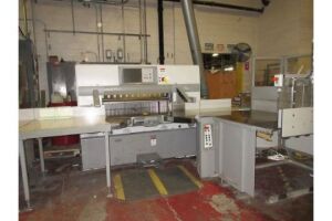 2007 Polar Model 115XT, 45" Paper Cutter, s/n 7731942, Air Table, Side Tables, Light, Curtain, 2006 Polar Model TRI30ER-5 Transomat Automatic Load...