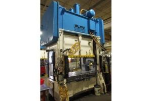 BLOW (1998) SC2-200-72-42, 200 TON STRAIGHT SIDE DOUBLE CRANK STAMPING PRESS WITH 42" X 72" BED, 8" STROKE, 24" SHUT HEIGHT, 8" RAM ADJUSTMENT, 4...