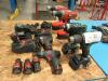 (6) Assorted Black&Decker/Bosch/Hitachi Cordless Drills w/Extra Batteries/Chargers *100 Industrial Dr Adrian, MI 49221*