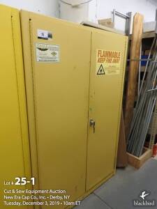 Eagle YPI-47 60-gallon capacity paint/ink flammable liquids cabinet, 43" x 19" x 65"