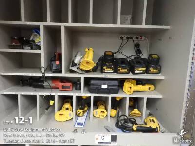 Cabinet of cordless tools