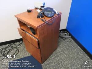 Nortel 2033 conference phone with mobile cabinet