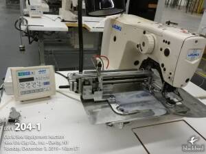 Juki LK-1900A-SS single-needle bartacking sewing machine, Juki MC-596 control unit