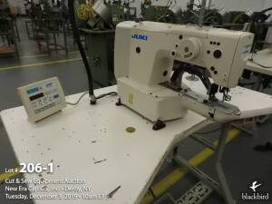 Juki LK-1900A-SS single-needle bartacking sewing machine, Juki MC-596 control unit