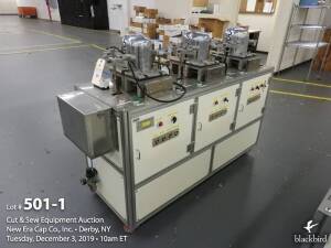 Doory HK302S-3W Three station cap ironing / blocking machine