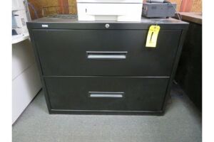 2-DR 36" BLACK LATERAL FILE