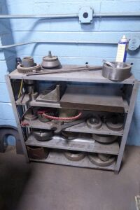 Machine Tooling w/Rack (Lot)