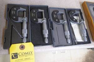 Micrometers, Asst. (4 Each) (Lot)