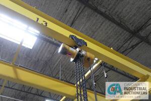 2-TON BUDGIT ELECTRIC TROLLEY TYPE CHAIN HOIST WITH PENDANT