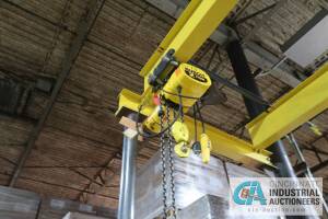 2-TON BUDGIT ELECTRIC TROLLEY TYPE CHAIN HOIST WITH PENDANT