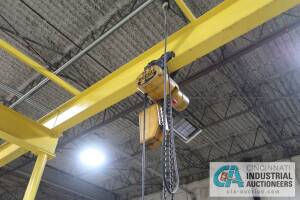 2-TON BUDGIT ELECTRIC TROLLEY TYPE CHAIN HOIST WITH PENDANT