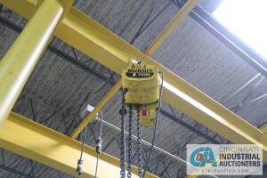 1-TON BUDGIT ELECTRIC TROLLEY TYPE CHAIN HOIST WITH PENDANT