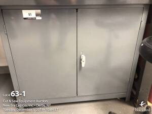 Lot of (3) steel cabinets 36" x 24" x 32"