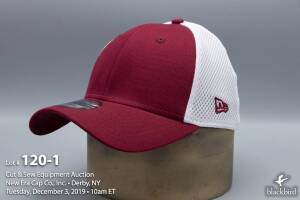 (35) New Era 39THIRTY Hat Semester Cardinal / White (Small / Medium)