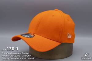 (72) New Era 39THIRTY Hat Rush Orange Poly (Small / Medium)