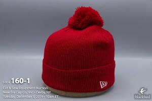 (72) New Era Pom Pom Knit Hat Scarlet