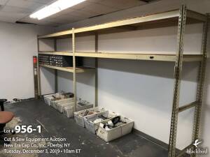 (2) bays shelving with contents - parts and bins