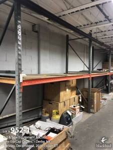 (3) bays pallet racking 10-ft x 42" x 10-ft (Bid per unit, sold 3x the money.)