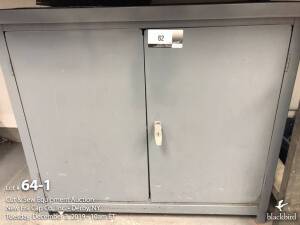 Lot of (3) steel cabinets 36" x 24" x 32"