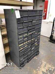 Hardware drawer cabinet with some parts