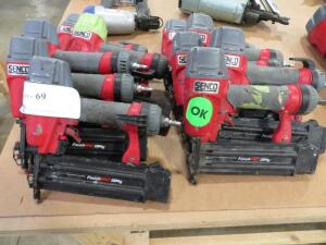 LOT OF (12) SENCO AIR NAIL GUN MODEL: FINISH PRO 18MG ( 4650 OAKLEYS LN HENRICO, VA 23231)