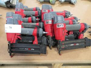 LOT OF (11) SENCO AIR NAIL GUN MODEL: FINISH PRO 18MG ( 4650 OAKLEYS LN HENRICO, VA 23231)