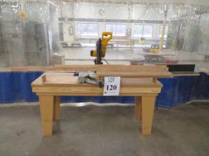 DEWALT COMPOUND MITER SAW MODEL: DW716 W/ CART( 4650 OAKLEYS LN HENRICO, VA 23231)