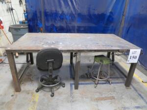 HEAVY DUTY WELDING TABLE 96" X 48 1/2" X 36"( 4650 OAKLEYS LN HENRICO, VA 23231)