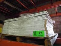 LOT/ 42"X32" FOAM PVC SHEETS (WHITE)