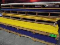 LOT/ 4'X8' FOAM PVC SHEETS (BLUE, YELLOW, AND WHITE)
