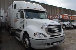 2001 Freightliner Tandem-Axle Sleeper Cab Truck Tractor Model Columbia CL120064S, VIN 1FUJA6C671PH99616, 60 in. Sleeper, Diesel, Manual Transmiss...