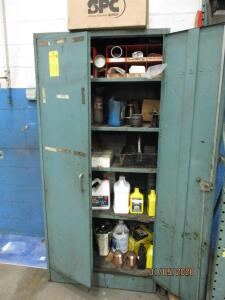 Two Metal Cabinets Plus Contents