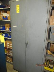 Metal Cabinet Plus Small Amount Of Contents