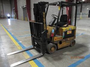 Hyster Electric Forklift (RL75) Double Mast, Side Shift, Auto Adjust 47" Forks, Approx. Height Reach 187", 5,350lb Capacity, Approx. 2,797 Hours, M/N E50XL-33 S/N C108V07842J