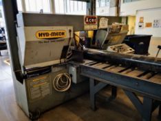 2003 HYD-MECH H-18A HORIZONTAL AUTOMATIC BANDSAW, S/N B0703127S, AUGER CHIP RECOVERY