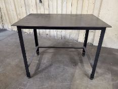 (2) 47â€™â€™ X 31â€™â€™ X 37â€™â€™ TALL X 3/8â€™â€™ THICKNESS STEEL WELDING TABLES