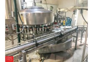 Filler Specialties 28-Valve Rotary Filler with 8-Head Press Capper and 16.9 Ounce Change Parts