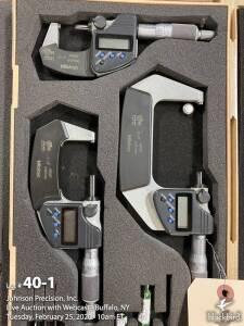 Mitutoyo 293-960 set of (3) digital micrometers