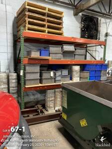 (4) sections pallet racking