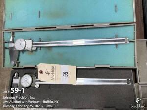 Lot- (2) Mitutoyo 505-607, 505-647 dial calipers