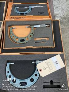 Lot- (3) Mitutoyo blade micrometers