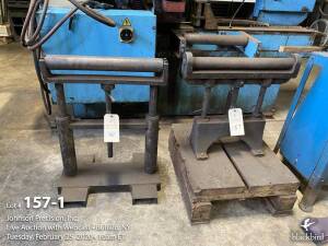 Lot- (2) stock roller stands