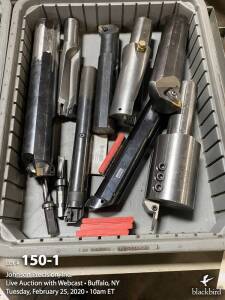 Bin of indexable boring bars and grooving tool