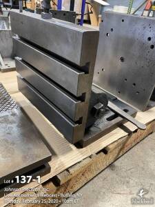 15" x 12" adjustable angle plate with "T" slots