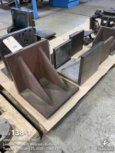 Lot- (6) angle plates