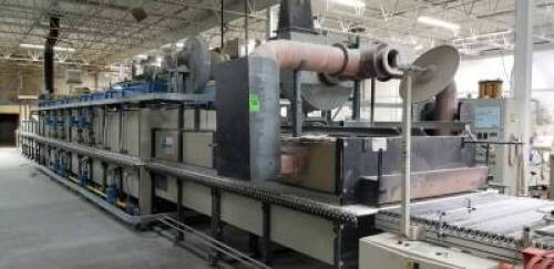 TECNOCHIMICA gas drying oven mod. ROLLERKILN TSM/20/1400